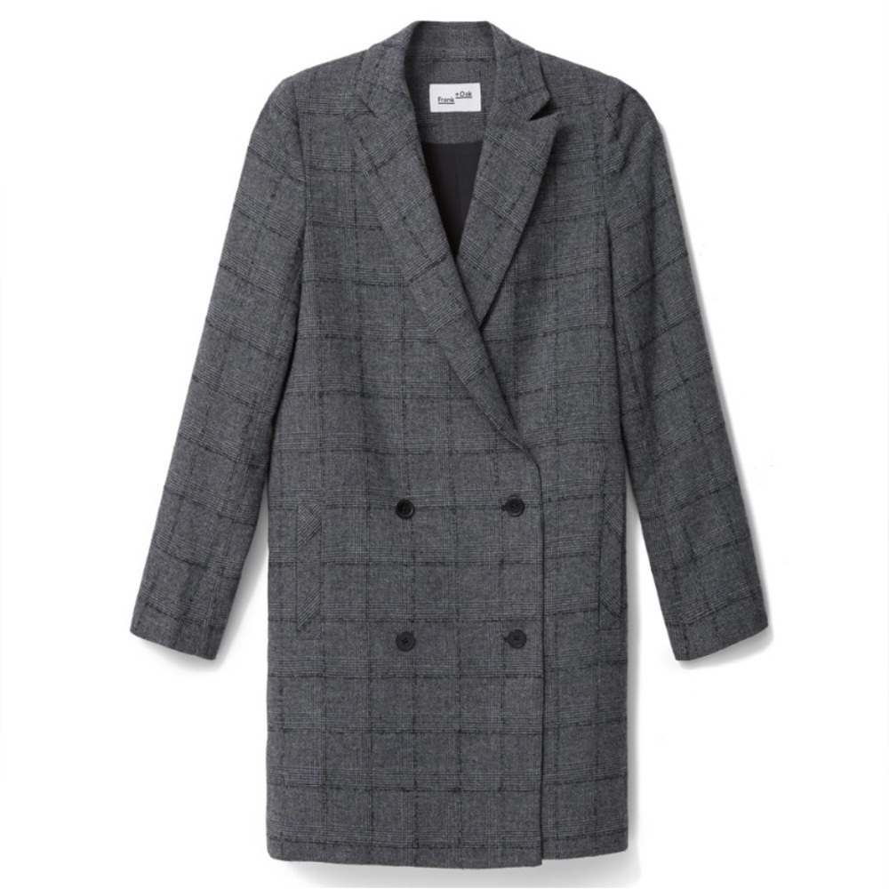 NWT Frank & Oak Wool Double Breasted Oversized Jacket / Blazer Size XS - Picture 2 of 11